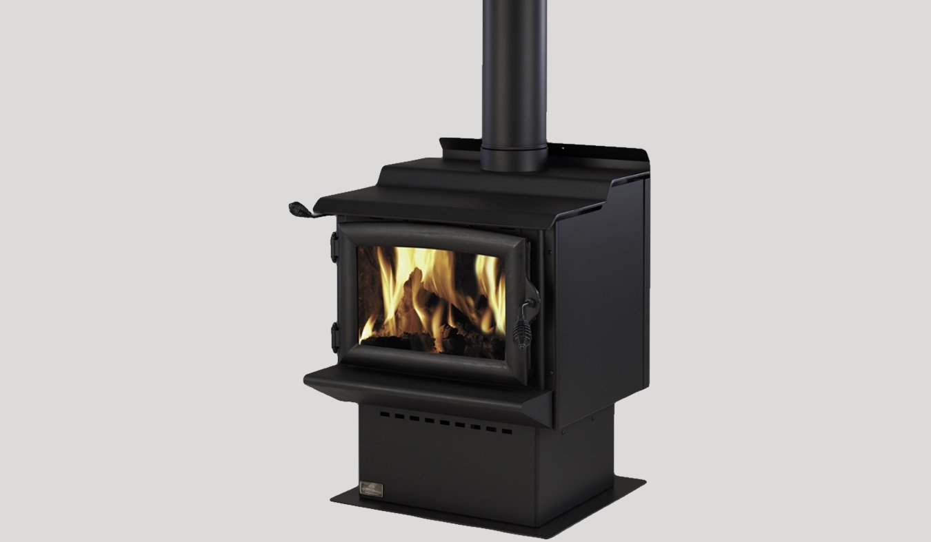 kent tasman mk  freestanding wood fire log burner front