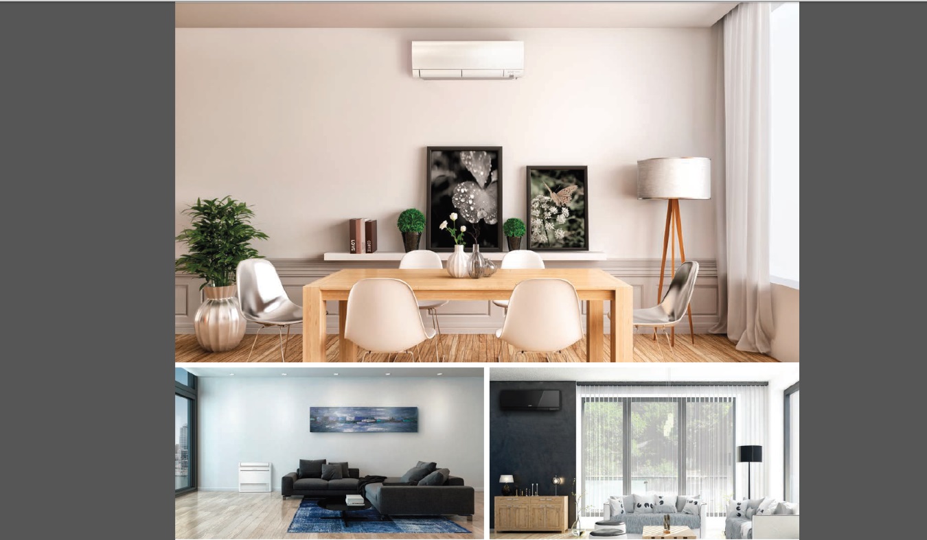 mitsubishi heatpump air conditioner multi room